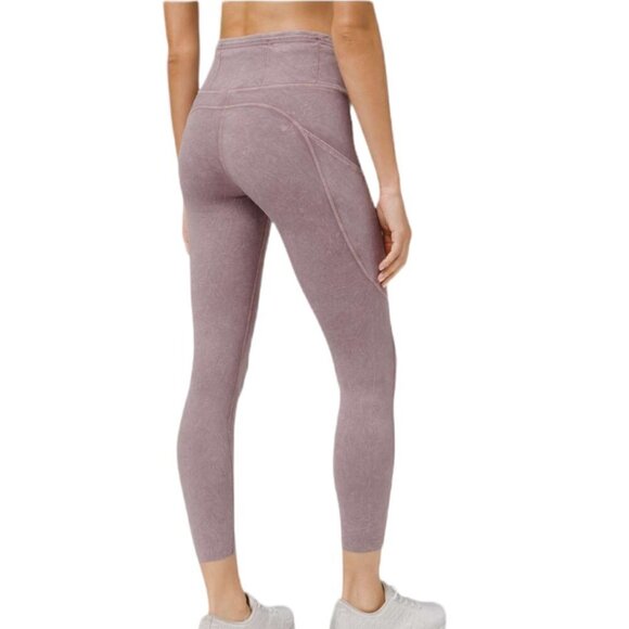 Lululemon 2020 Fast and Free Tight II 25" Ice Dye *Non-Reflective Purple Gray 8 - Picture 1 of 7